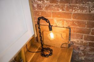 Chain light with Chain Base - interior design beautiful artisan style lighting