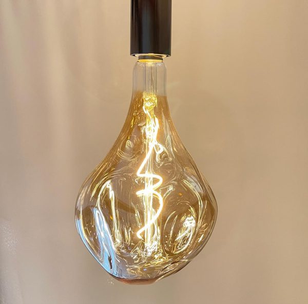 Giant Decorative ‘Organic’ LED Light Bulb (Amber) - Absolute Bulbs Staffordshire