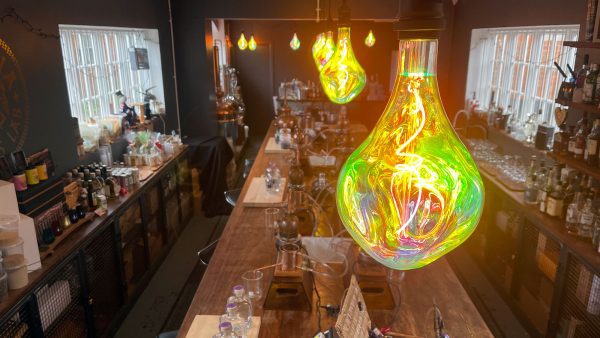 Club Bar Interior Design Giant Decorative 'Organic' Shaped LED Light Bulbs