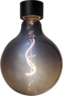 Smoke Grey Large Dimmable LED Edison Bulb - interior design beautiful artisan style lighting