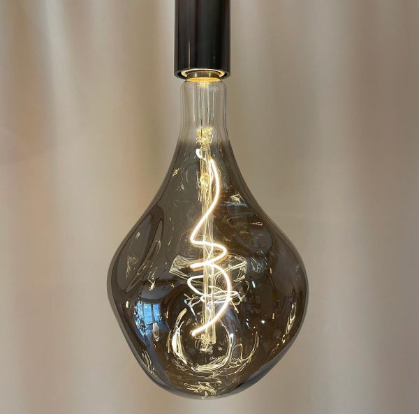 Giant Decorative ‘Organic’ LED Light Bulb (Smoked) - Absolute Bulbs Staffordshire